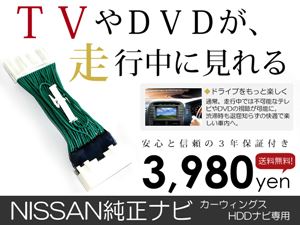 テレビキット エルグランド E51 後期 純正ナビ 各  